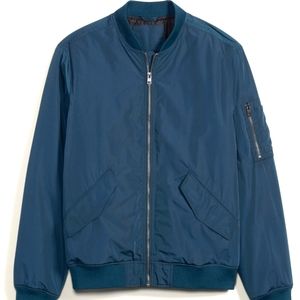 Old Navy Men's Waterproof Bomber Jacket Navy Blue